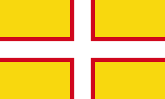 Dorset County Flag in TrueKolor Wrinkle Free Fabric