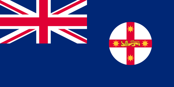 New South Wales State Flag in TrueKolor Wrinkle Free Fabric