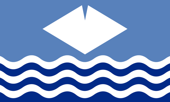 Isle of Wight County Flag in TrueKolor Wrinkle Free Fabric