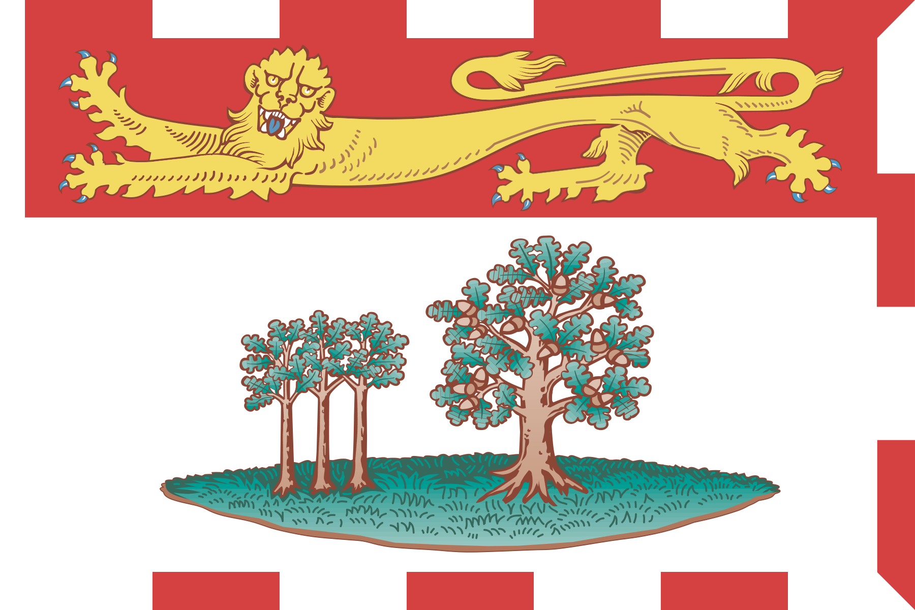 Prince Edward Island Provincial Flag in TrueKolor Wrinkle Free Fabric