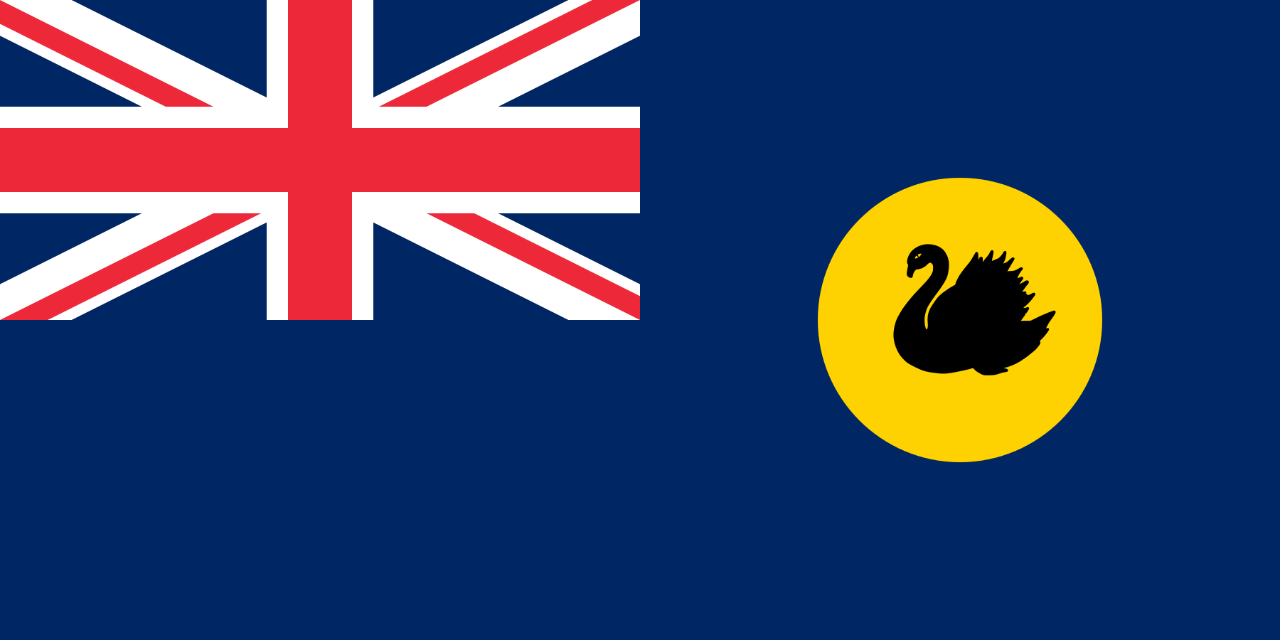 Western Australia State Flag in TrueKolor Wrinkle Free Fabric