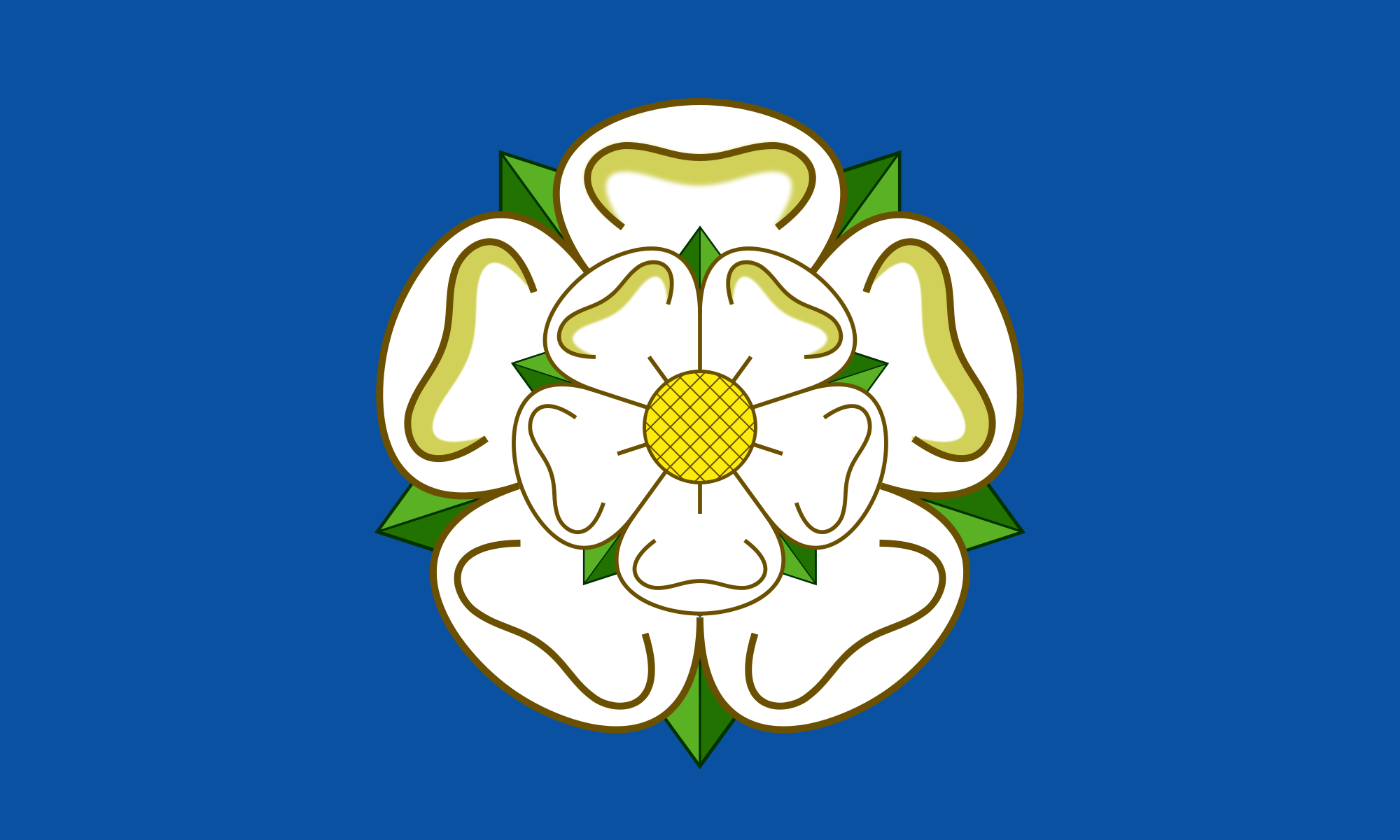Yorkshire Rose County Flag in TrueKolor Wrinkle Free Fabric