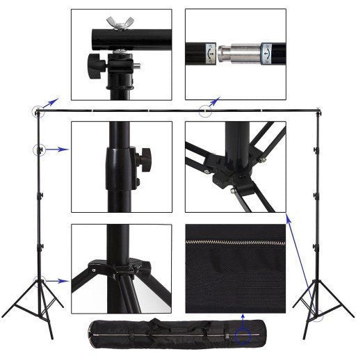 Portable Photography Backdrop Stand - 3m Wide X 2.7m Tall - Backdropsource New Zealand - 2