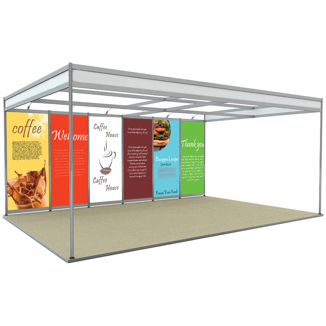 Shell scheme Exhibition Graphics for 6m Wide x 3m Depth Booth ...