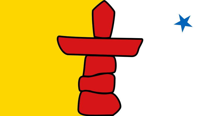Nunavut Territory Flag in TrueKolor Wrinkle Free Fabric