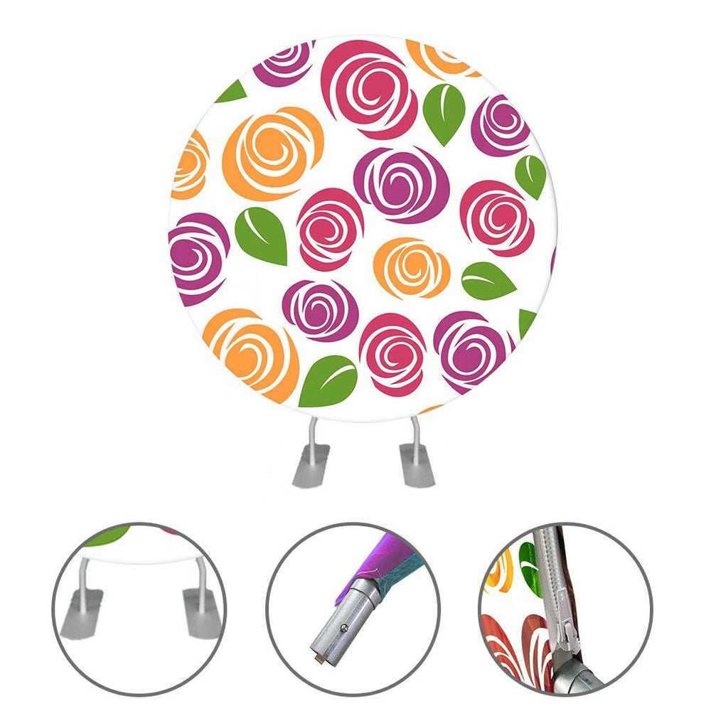 Circular Backdrop Stand ( Diameter 2m) for Wedding & Birthday Parties Decorations.