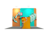 Portable Exhibit Display 3m x 3m - Model 1.