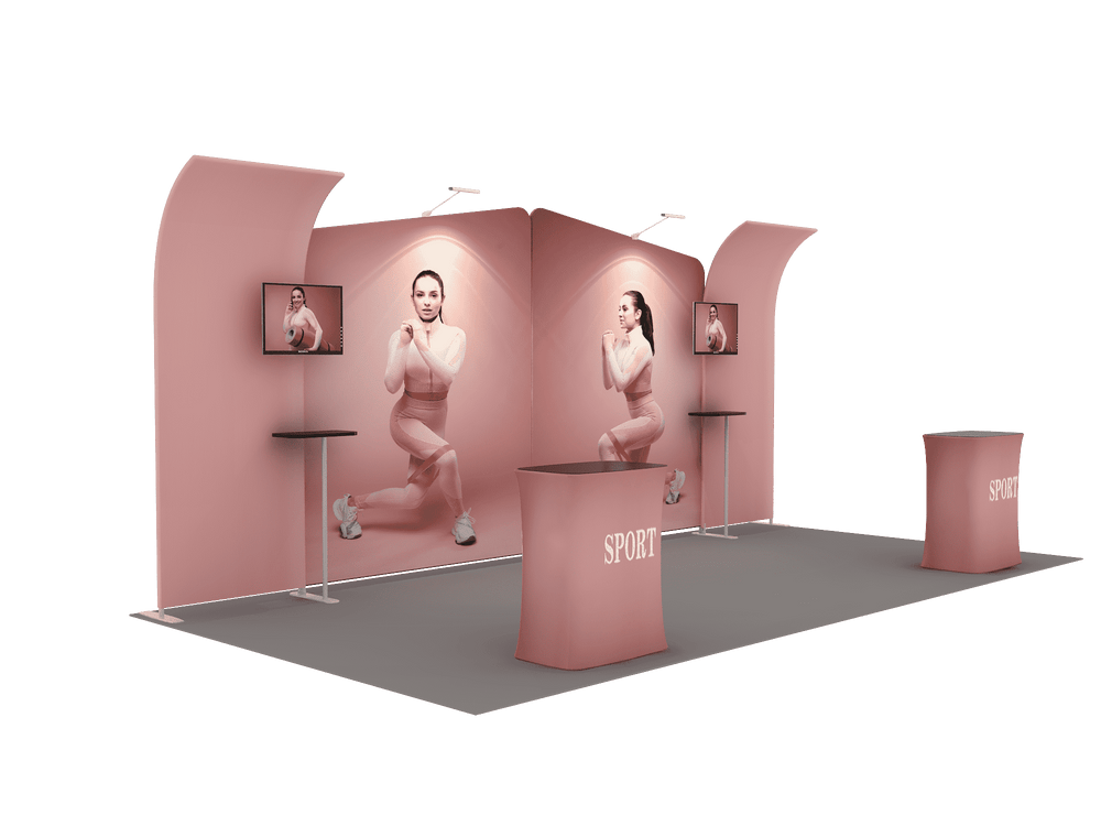 Portable Exhibit Display 6m x 3m - Model 3.