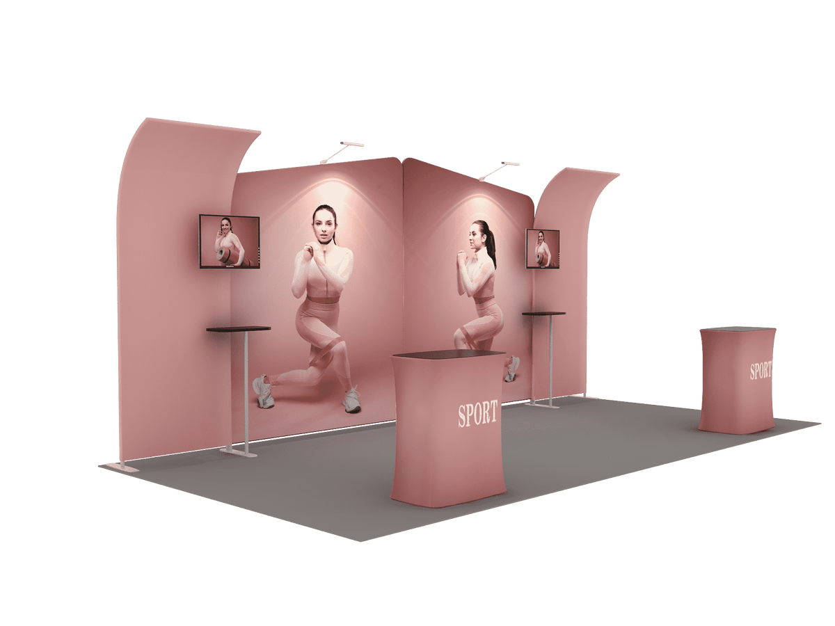 Portable Exhibit Display 6m x 3m - Model 3.