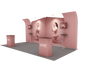 Portable Exhibit Display 6m x 3m - Model 3.