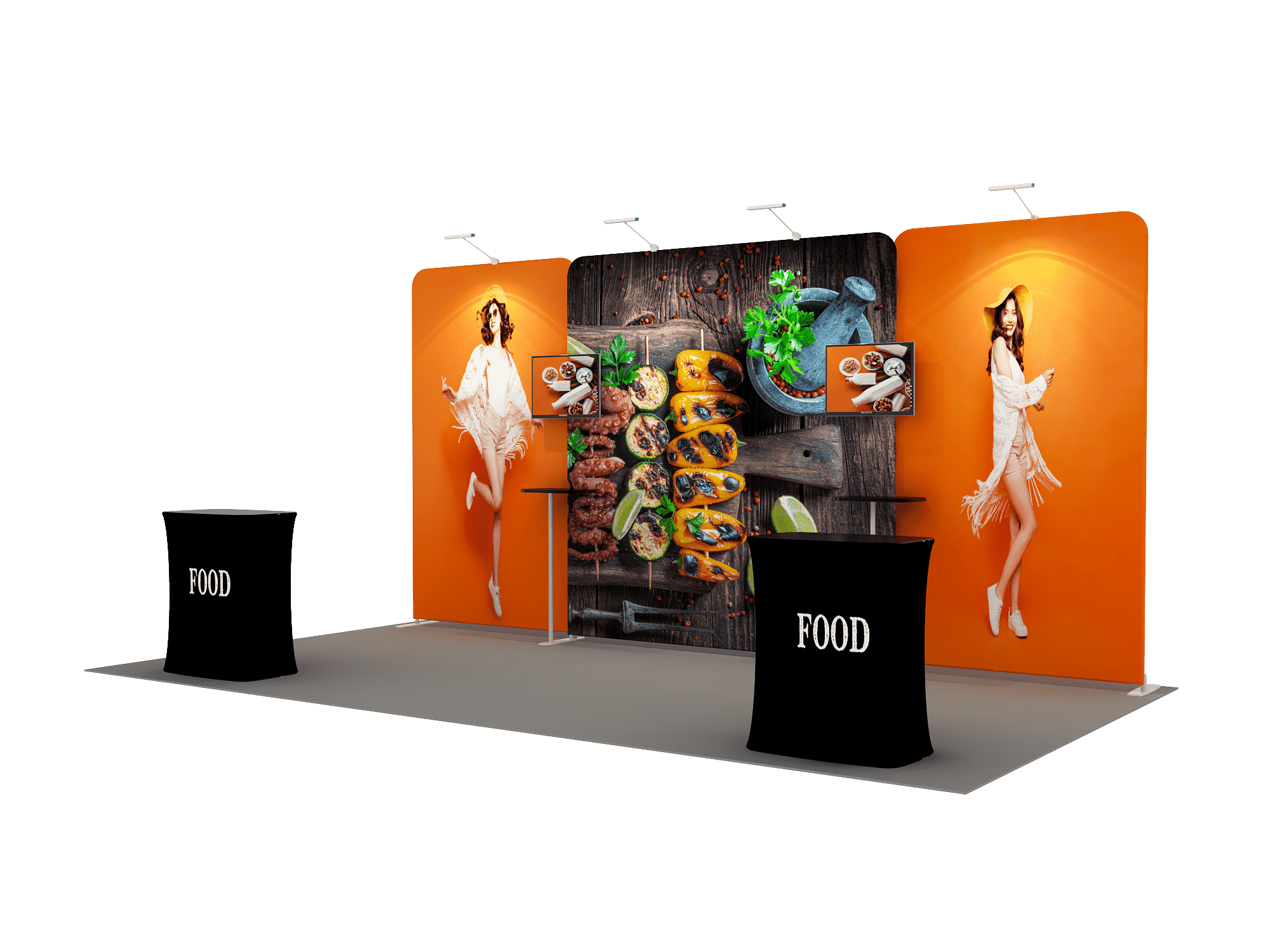 Portable Exhibit Display 6m - Model 4