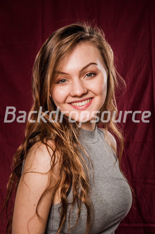 Solid Dark Red Photography Fashion Muslin Backdrop - Backdropsource New Zealand - 4
