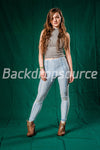 Solid Dark Green Photo Fashion Muslin Background - Backdropsource New Zealand - 3