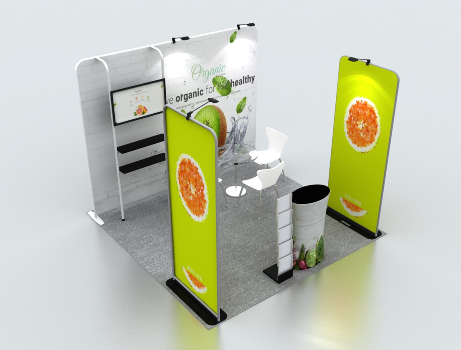 Premium Exhibition Kit for 3m Wide Booths