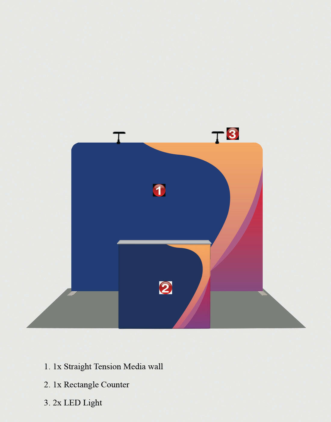 3m x 3m Exhibit Display Kit + Illume Lights: Pro Solutions ...