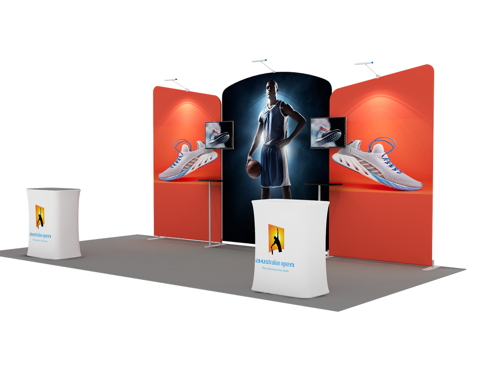 Portable Exhibit Display 6m x 3m - Model 8.