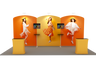 Portable Exhibit Display 6m x 3m - Model 11.