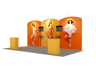 Portable Exhibit Display 6m x 3m - Model 11.