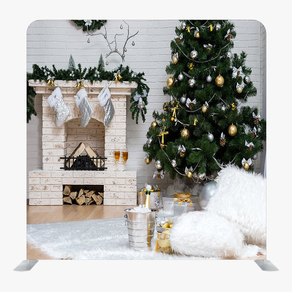 Christmas STRAIGHT TENSION FABRIC MEDIA WALL - 75