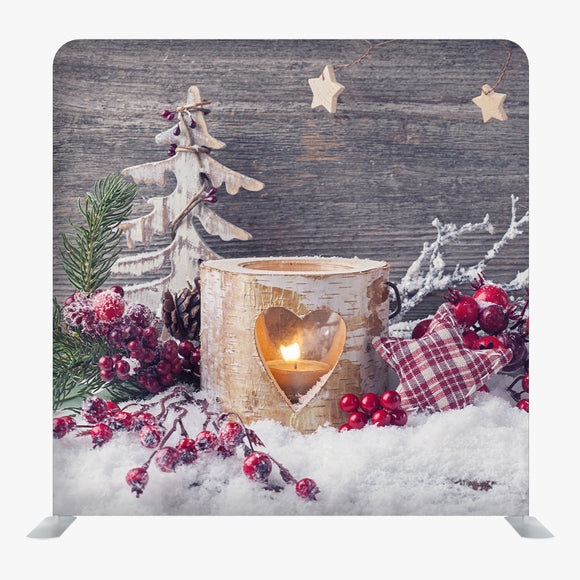 Christmas STRAIGHT TENSION FABRIC MEDIA WALL - 80