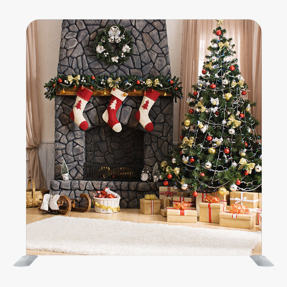 Christmas STRAIGHT TENSION FABRIC MEDIA WALL - 99