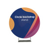 White Themed Birthday Party Circle Round Photo Booth Backdrop