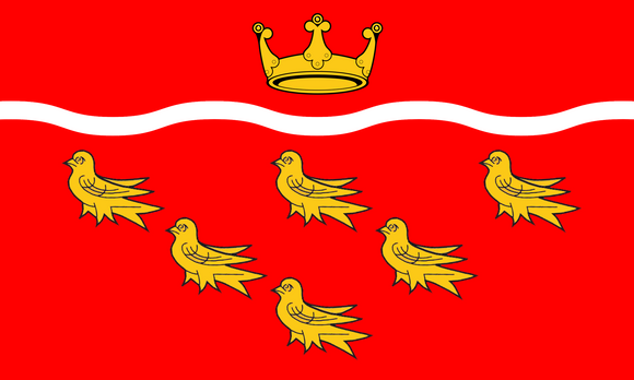 East Sussex County Flag in TrueKolor Wrinkle Free Fabric