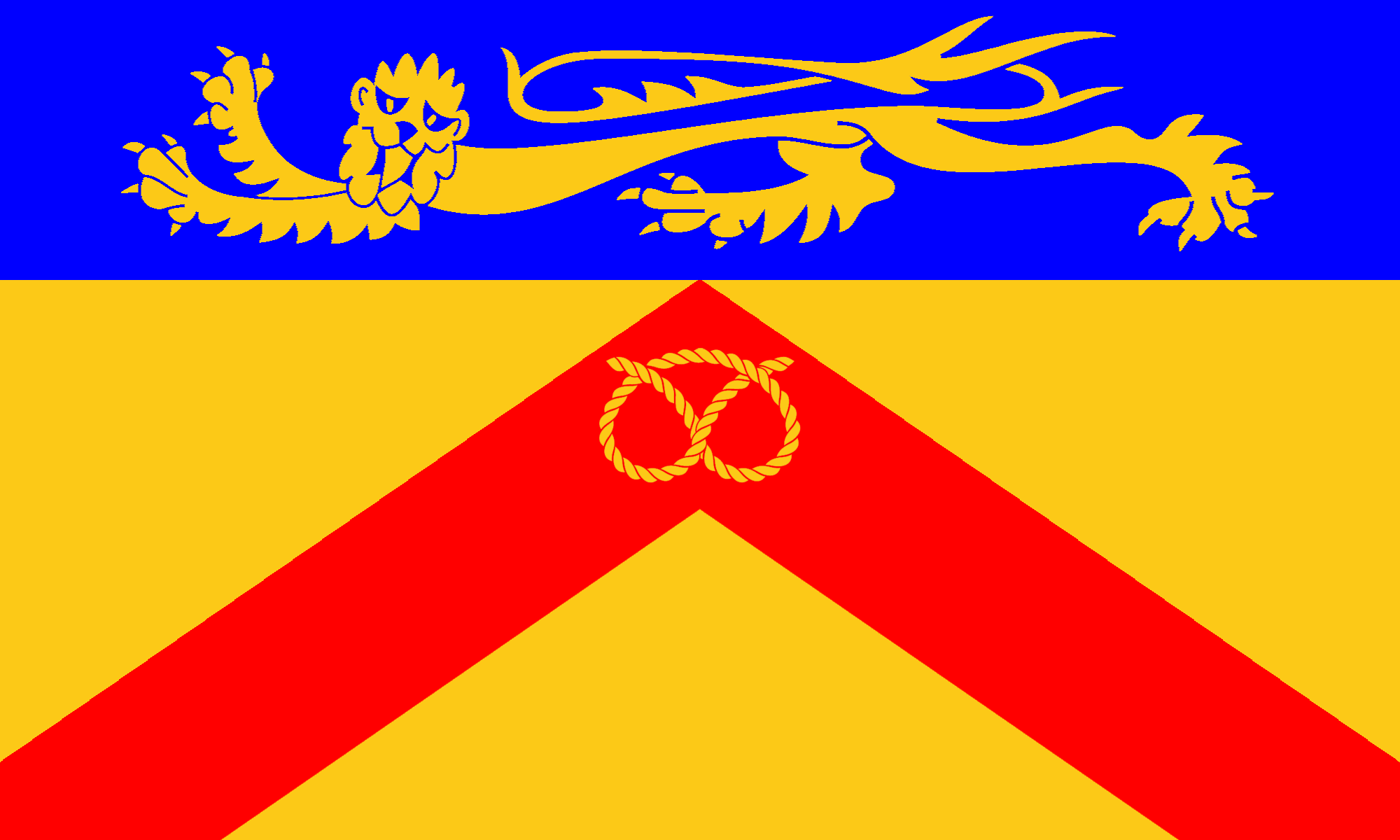 Staffordshire County Flag in TrueKolor Wrinkle Free Fabric