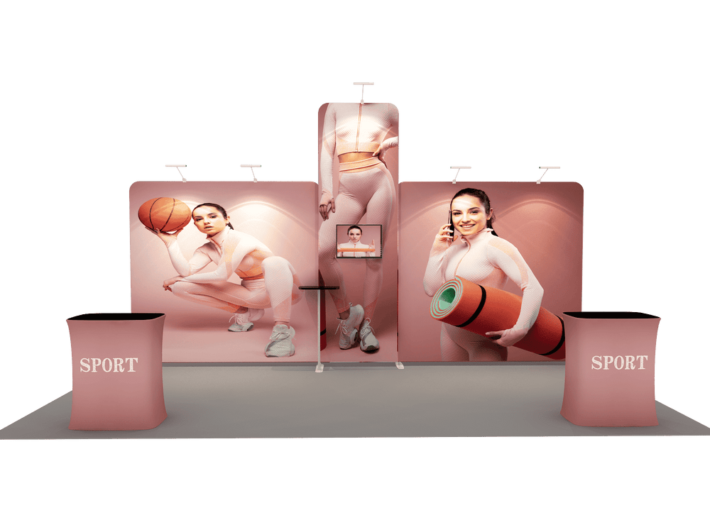 Portable Exhibit Display 6m x 3m - Model 12.