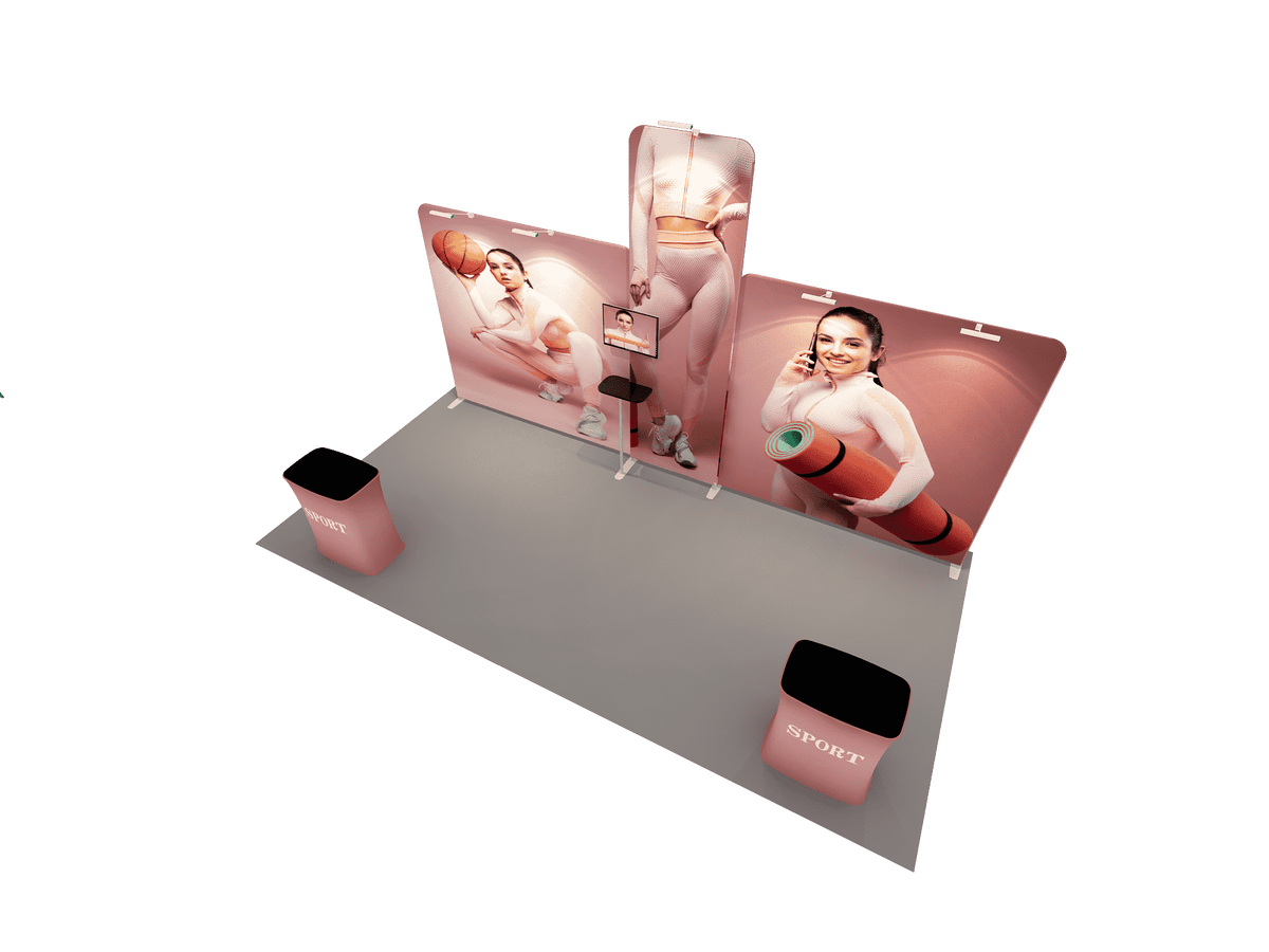 Portable Exhibit Display 6m x 3m - Model 12.