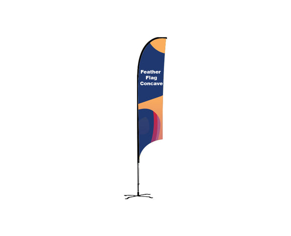 Customized Concave Feather Flag Banner Printing