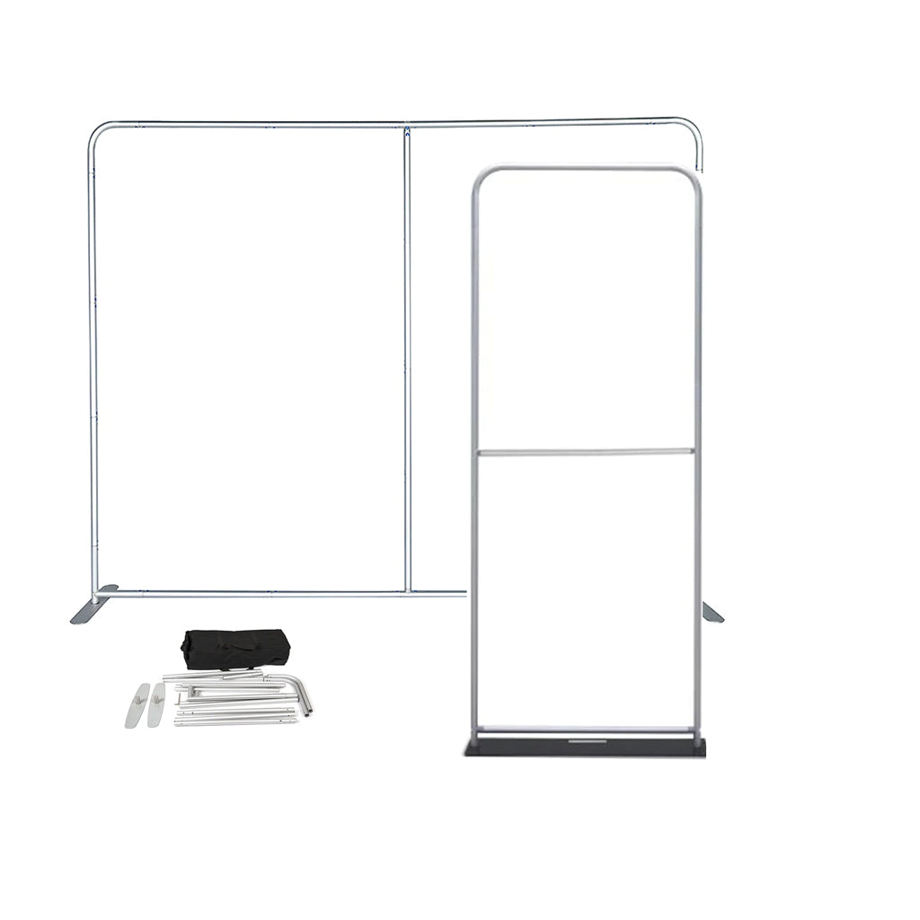EZ Exhibit Essentials:3mx3m Booth Kit with Backwall and Banner Stand
