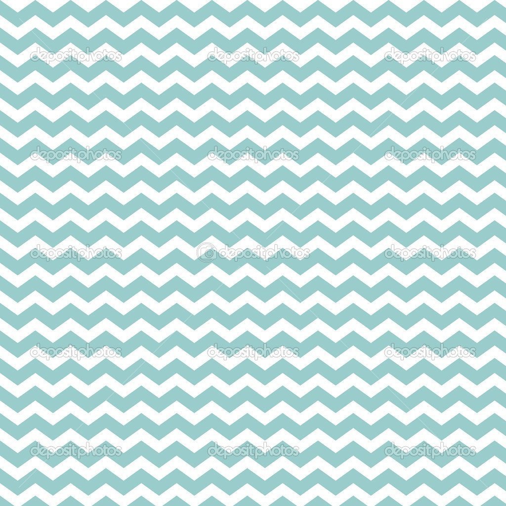 Green and White Waves Chevron  Backdrop