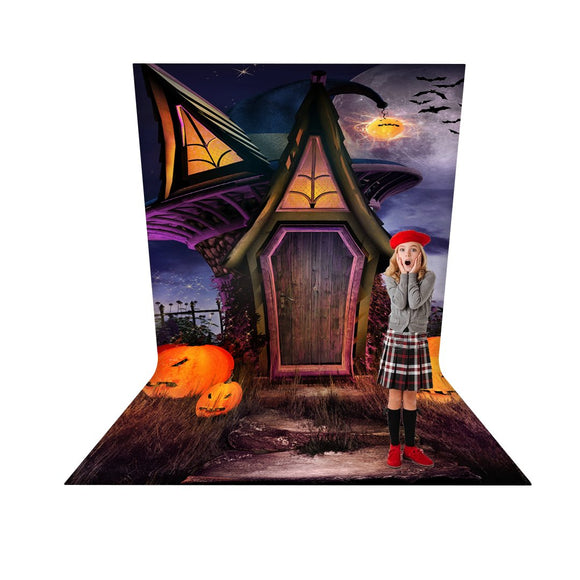 Halloween Realist 3D Design Backdrop  L - Shaped Backwall