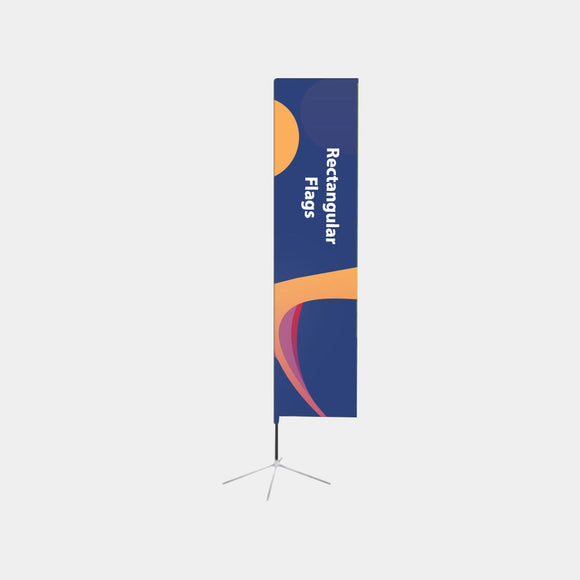Customized Rectangle Flag Banner Printing