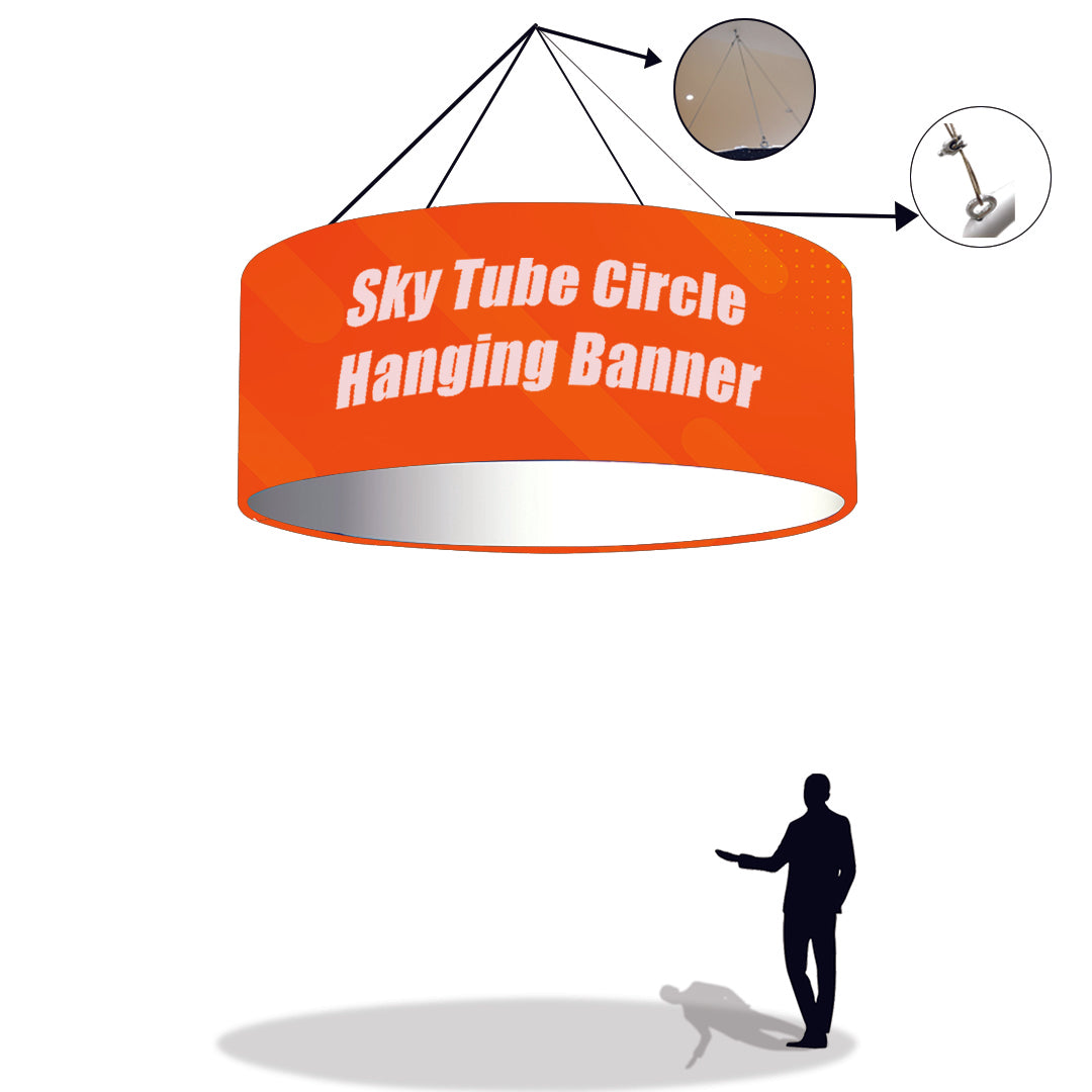 Sky Tube Circle Hanging Banner