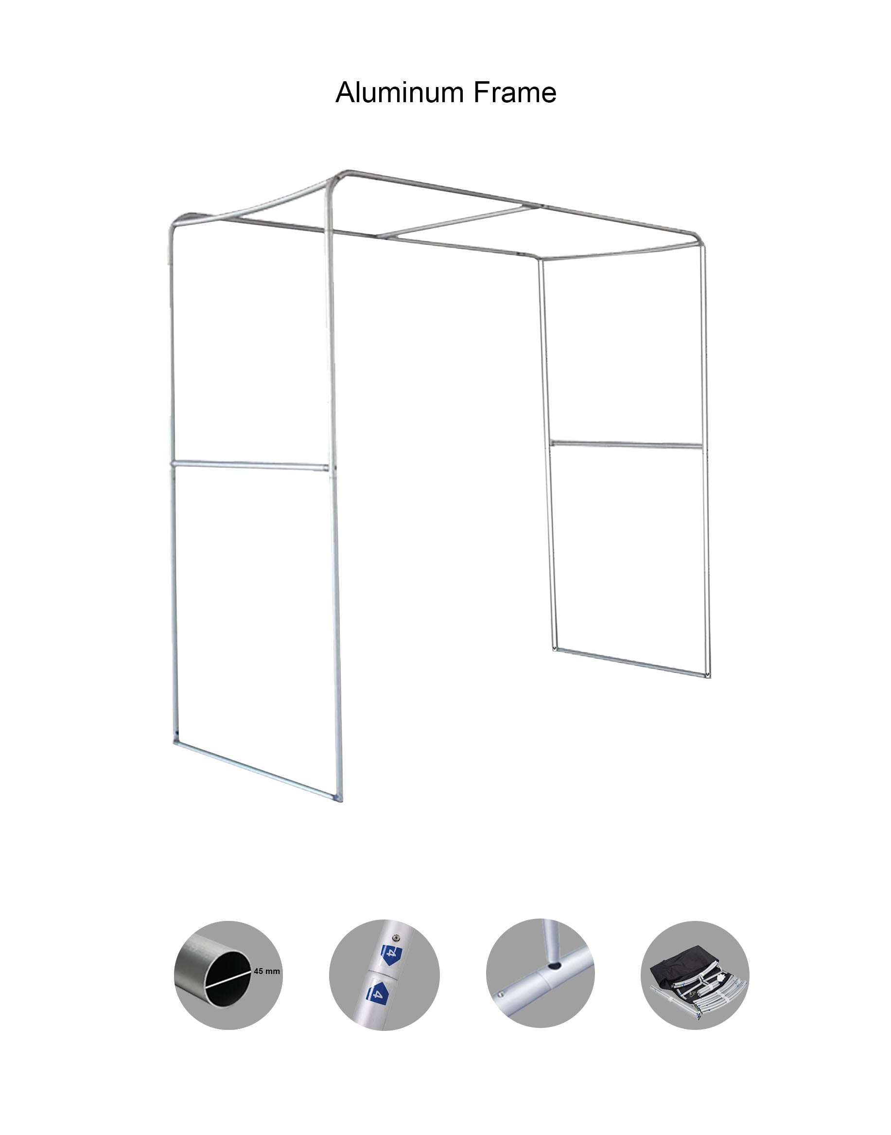 Square shape Tension Fabric Display Arch