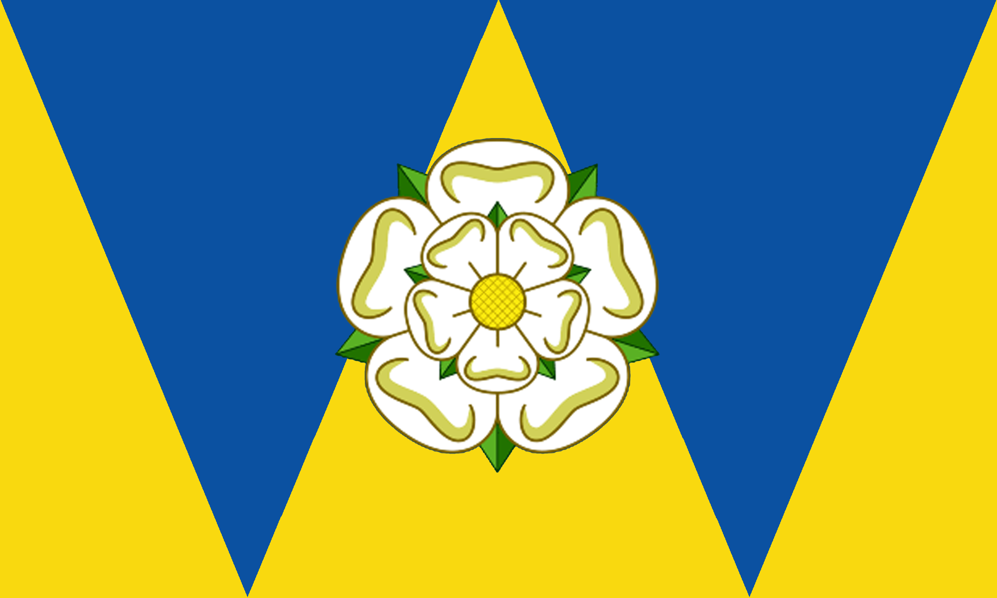West Yorkshire County Flag in TrueKolor Wrinkle Free Fabric