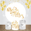 Mr and Mrs Event Party Round Backdrop Kit