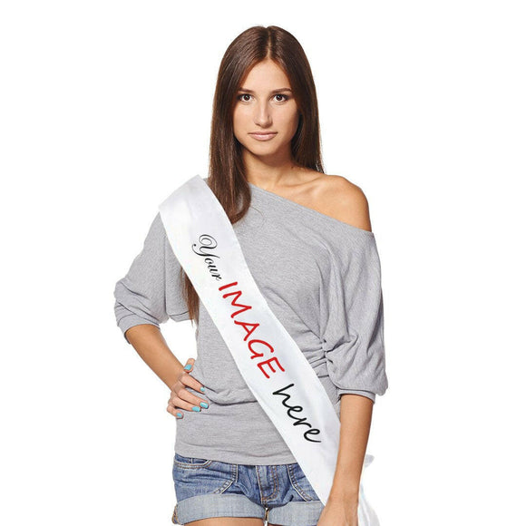 Custom Printed Sashes.