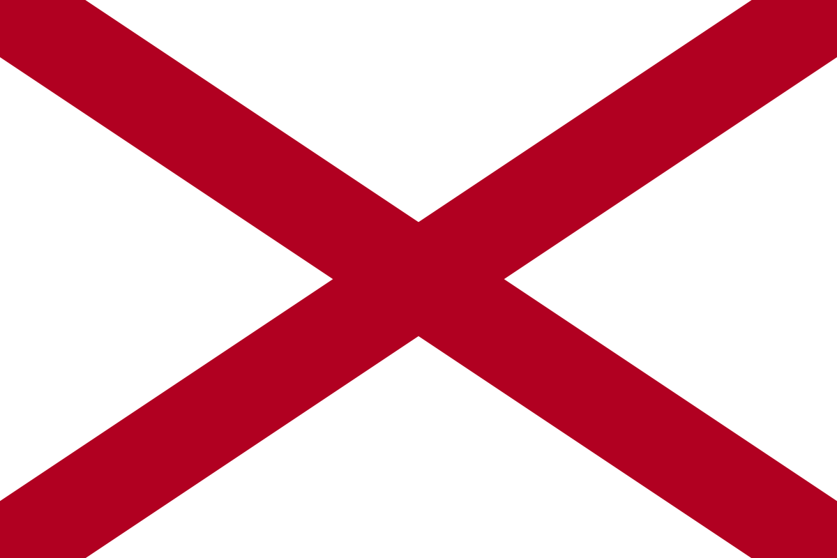 Alabama State Flag in TrueKolor Wrinkle Free Fabric