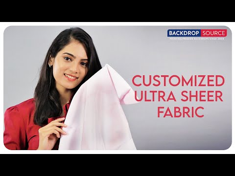 Ultra Sheer Fabric Backdrop Printing.