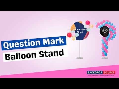 Aluminium Balloon Stand / Question Mark Balloon Stand.