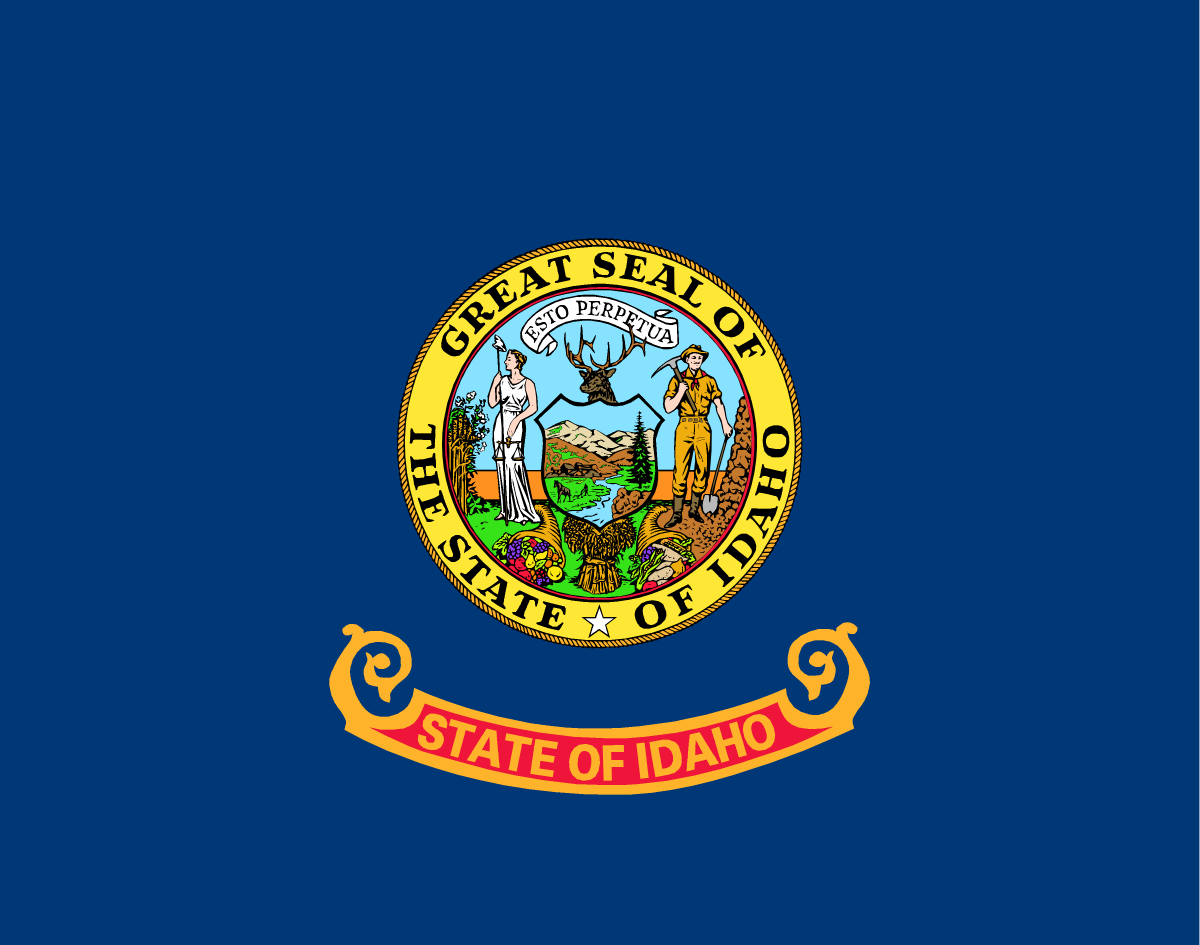 Idaho State Flag in TrueKolor Wrinkle Free Fabric