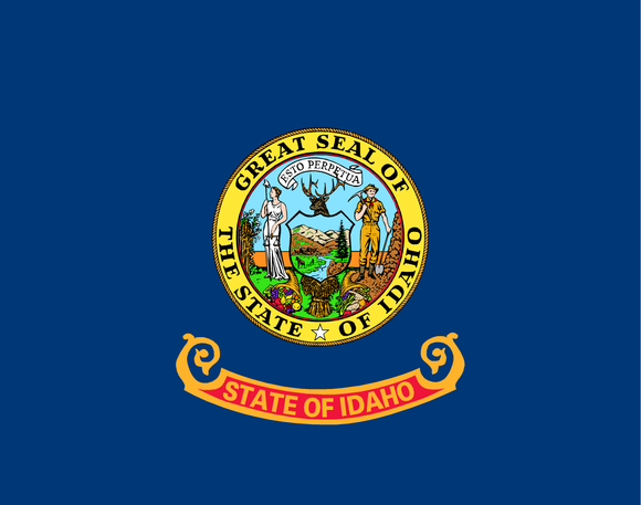 Idaho State Flag in TrueKolor Wrinkle Free Fabric
