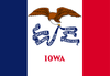 Iowa State Flag in TrueKolor Wrinkle Free Fabric