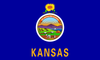 Kansas State Flag in TrueKolor Wrinkle Free Fabric