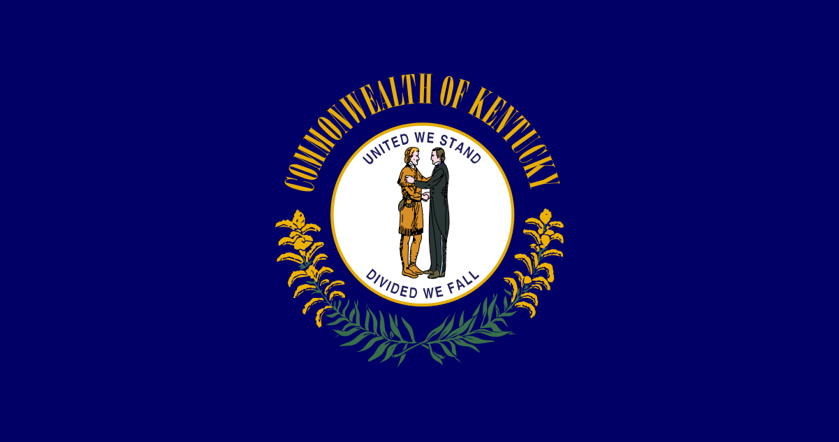 Kentucky State Flag in TrueKolor Wrinkle Free Fabric