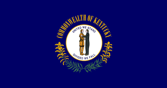 Kentucky State Flag in TrueKolor Wrinkle Free Fabric