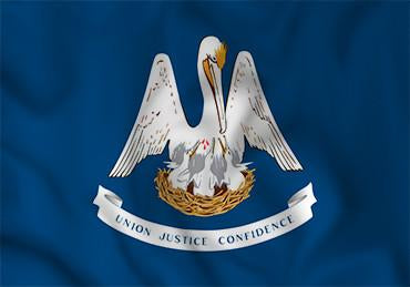 Louisiana State Flag in TrueKolor Wrinkle Free Fabric